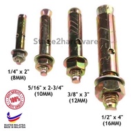 PJ Anchor Expansion Bolt Iron Wall Plug 1pcs / Wall plug besi / Wall Plug Screw Wall Anchor Wall Plu