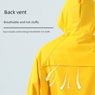 rain coat baju hujan waterproof Jas hujan sehelai kuning, tampalan bertudung PVC, jas hujan panjang,