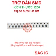 [SMD 1206] SMD 1206 paste resistor value under 100 ohms - Original NEW - Original NEW