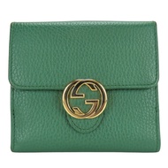 กระเป๋าสตางค์หนังพับสองทบ Gucci Interlocking มือสอง