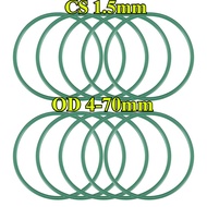 [MHJ-SMY] O-Ring Green O-Ring FKM Sealing Ring CS1.5mm * OD4-70mm