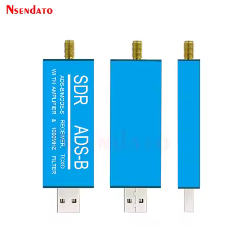 RTL2832U ADS-B Mode-S USB SDR TV Receiver Built-in RF Amplifier 1090MHz Bandpass Filter Radio SDR Ba