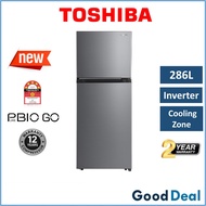 Toshiba GR-RT349WE-PMY 286L 2 Doors Fridge 5 Star Inverter Refrigerator Peti Sejuk