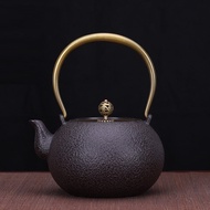 Japanese Style Stove Tea Cooker Iron Pot Cast Iron round Plain Uncoated Japanese Pig Iron Pot Kettle Tea Making Cast Iron Teapot R6te