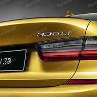 1pcs Silver BMW 320i Logo High-end Metal Body Sticker Exterior Decor Auto Emblem Badge Decal for E90