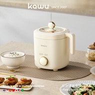 Kawu หม้อหุงข้าวมินิ 1.2L mini กระทะกันติด ประหยัดไฟ 200W มือบิดใช้ง่าย สำหรับ 1-2 คน หอพัก ครอบครัว