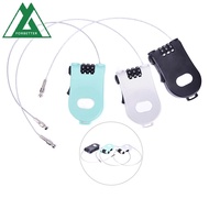 FORBETTER Luggage Combination Lock Bike Bag Telescopic Rope Bicycle Lock 3-Digits Safety Travel Acce