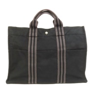 HERMES 帆布Fourre Tout Tote PM銀扣手挽袋