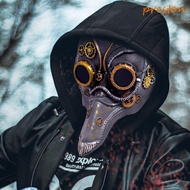PRESTON Steampunk Plague Mask, Long Nose Masquerade Bird Mouth Mask, Creative Scary RP Plague Beak M