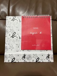 agnes b 2022 桌曆 橫式桌曆 紅白混搭橫式桌曆 新年 月曆 年曆 日曆 筆記本 記事本 便條紙