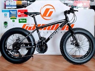 FOXTER 20 inch Fat Tyre Microshift Gear Mountain Disc Bike 21Speed BFT20602FB