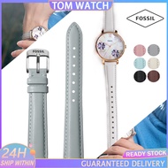 For Fossil Leather Strap 12mm 14mm Women's Watch Accessories Watch Strap