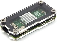 Zebra Zero Heatsink Case in Black Ice for Raspberry Pi Zero 1.3 & Wireless ~ C4Labs