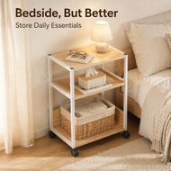 Rolling Printer Cart with Storage Multi-Layer Office Floor Stand for Scanner Fax Machine