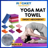 Non-Slip Yoga Mat Towel Hot Yoga Mat Towel Anti-Skid Microfiber Yoga Mat Blanket Sports Travel Fitness Pilates Exercise