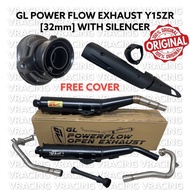 GL Racing Exhaust Y15ZR Power Flow/ Power Open Flow/Super Charge Open/Standard Open With Silencer