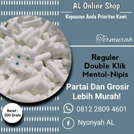 Busa Gabus Filter Reguler Double Klik Mentol-Nipis 200 Gram