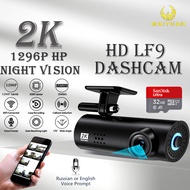 LF9 Pro Dashcam 70mai เครื่องบันทึกในรถยนต์16MP 170 ° เลนส์มุมกว้าง HD 1080P IR Night Vision Enhanced ฟรี Wifi Loop Recording G-Sensor Auto Voice Prompt Dash Cam พร้อมสต็อก