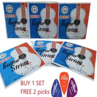 GUITAR STRING kapok tali gitar akustik Kapok guitar strings SKYLARK Tali Gitar kapok 1 SET / 1 pcs (Guitar String set ac