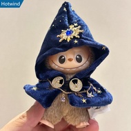 HW1 For 17cm/10.5cm Labubu V4/V3/V2/V1 Doll Mysterious Magic Costumes Cloak for Labubu 4.0 Pin for L