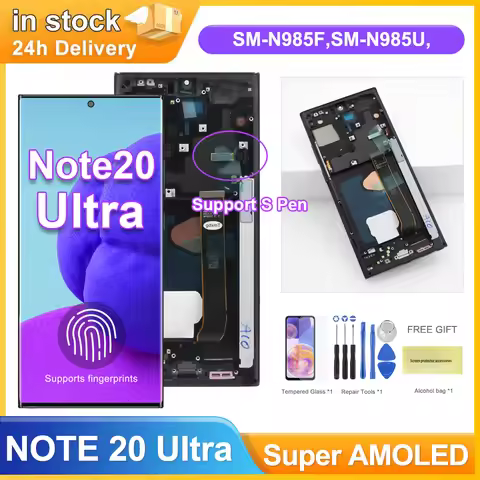Super AMOLED Note 20 Ultra Screen for pantalla Samsung Galaxy note 20 ultra lcd Display Digital Touc