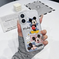 Hello Mickey Transparent Case Compatible iPhone Phone Case Applies iPhone 16 Pro Max/15/14 Pro Max/1