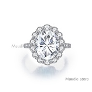 2ct Real Moissanite Diamond Ring Oval Cut Petals Moissanite Women Ring Luxury Engagement Women Ring