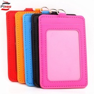 PINOU Card Case Double Side Two-sided PU Leather ID Sleeve