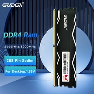GUDGA Ram หน่วยความจำ DDR4 3200เมกะเฮิร์ตซ์2666เมกะเฮิร์ตซ์ DDR4หน่วยความจำ Dimm กับ CL17ระบายความร้อนสำหรับคอมพิวเตอร์ตั้งโต๊ะอุปกรณ์เสริม