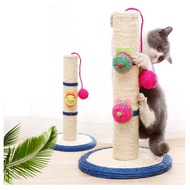 Cat Scratcher Pet Kucing MOUSE POLE Post Board Sisal Tree Toy House Condo Mainan Kucing Colum Claw Board Papan Cakar