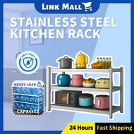 LINK Stainless Steel Kitchen Storage Rack Kitchen Shelf Microwave/Oven Rack Rak Oven Rak Dapur
