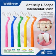Orthodontic Toothbrush Braces Travel Interdental Brush Bent Medical Ortho Rubber Toothbrush Braces O