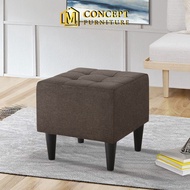 M Concept Ninjaz 1 seater Stool Bench Chair/Bench Chair for living room /bedroom(D.grey/L.grey/Br..)