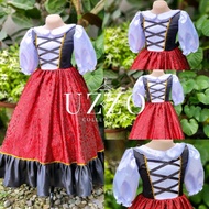 HABLON Germany Denmark United Nations Costume Attire Ball Gown with Built-in Petticoat