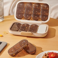 [ECOCO] ECOCO 7-Day Sorting Pill Box Seven-Day Portable Medicine Packing Dispenser Sealed Small Cutt