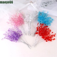 MAOYE 50PCS Artificial Bouquet, For Home Craft Decoration Crystal Bud Branches, Transparent Bridal T