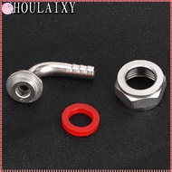 HOULAIXY Keg Coupler Fitting, Hex Nut Barb Connector Beer Line Connector Kit, Durable Home Brewing A