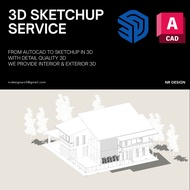 [SERVICE] 3D SKETCHUP SERVICES 2D TO 3D WITH BETTER QUALITY (HARGA STUDENT)