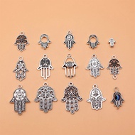 15pcs/set Hamsa Hand Charms Jewelry Making Supplies Findings Personalized