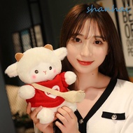 SHANHAI Little Sheep Plush Toy Children Gift Home Decor Crossbody Bag Kids Toys Wears Clothes Sheep 