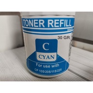 Color Toner Powder Cp 105/205/215 Cyan 30Gr