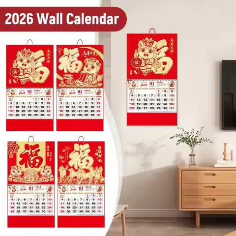 2026 Year The Horse Wall Calendars Chinese Lunar Date Calendar Tear Off Daily Calendar Hanging Lucky