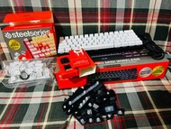 Steelseries Apex Pro Mini Wireless + White Prismcaps (pudding) Keycaps