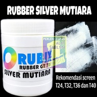RUBIX RUBBER PASTA SILVER PEARL 701 SCREEN PRINTING PAINT 500GR