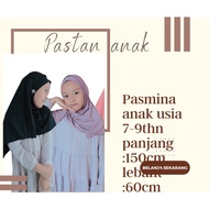 Humaira Children's Instant Pashmina size M (7-9 years) Joya Jersey ~ instant children's hijab
