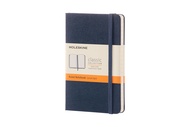 Moleskine สมุดบันทึก สมุดโน๊ต  ปกแข็ง สีน้ำเงิน ขนาดเล็ก 9x14 ซม Classic Notebook Sap.Blue Pocket hard cover