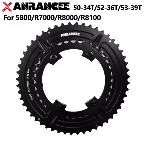 Anrancee Chainring Road Bike Crank Chainring Wheel 50-34T 52-36T 53-39T For Shimano 5800 R7000 R8000