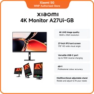 Xiaomi 4K Monitor A27Ui-UK | 4K UHD image quality, 27-inch IPS hard screen, Versatile USB-C port, Co