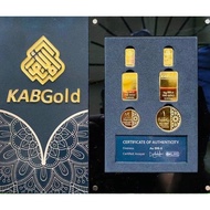 KABGOLD 24K/999.9 Gold bar dinar 0.5g,1g,5g,10g 1/2 dinar 1 dinar