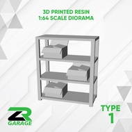 Hotwheel 1:64 scale cardboard rack Diorama Miniscale Diorama/ Diorama accessories/